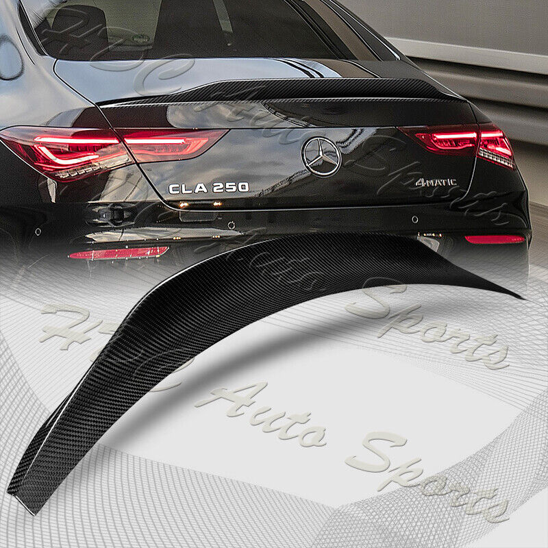 For 2020-2023 Mercedes CLA-Class W118 PSM-Style Carbon Fiber Rear Trunk Spoiler
