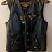 Harley Davidson Leather Vest Women's Professional Leather Black Medium