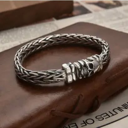 Solid 925 Sterling Silver Mens Chain Link Style Bracelet New 8 8 inch Jewelry