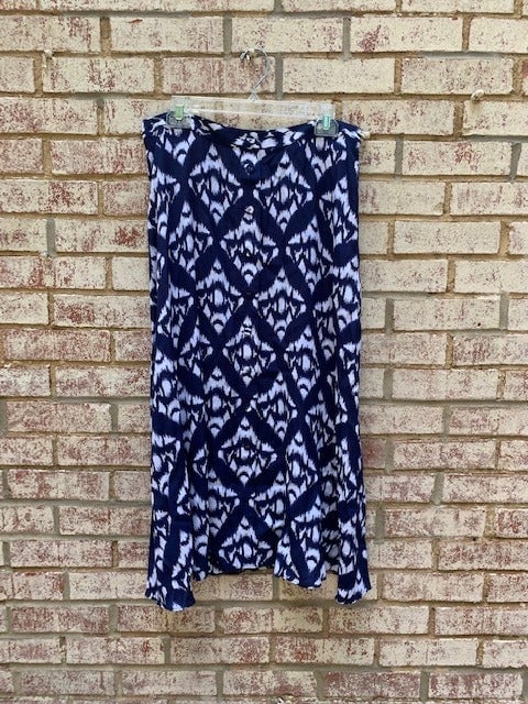 Talbots button front midi skirt NWT