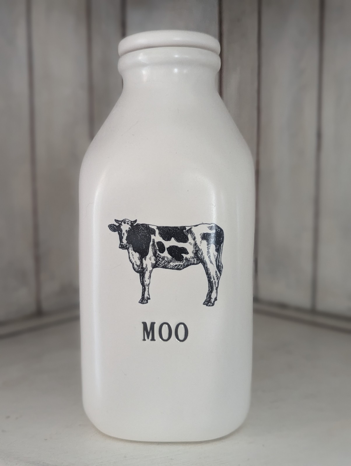 Rae Dunn MOO Milk bottle