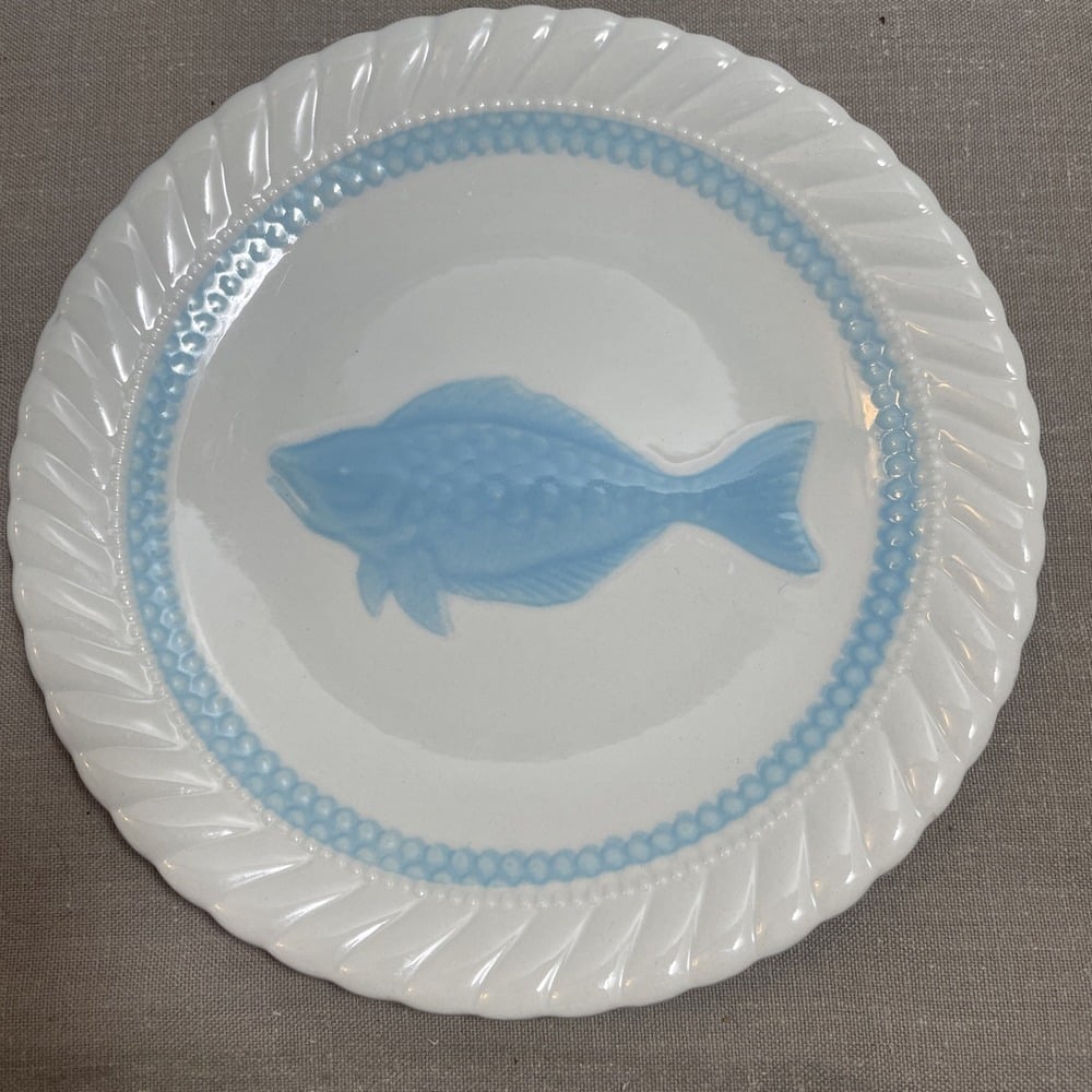 Galvani Ceramiche Fish Plate 9.5 Inches 1856-1926
