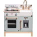 Play Kitchen for Toddlers,Wooden Kids Play Kitchen Playset with Lights & S