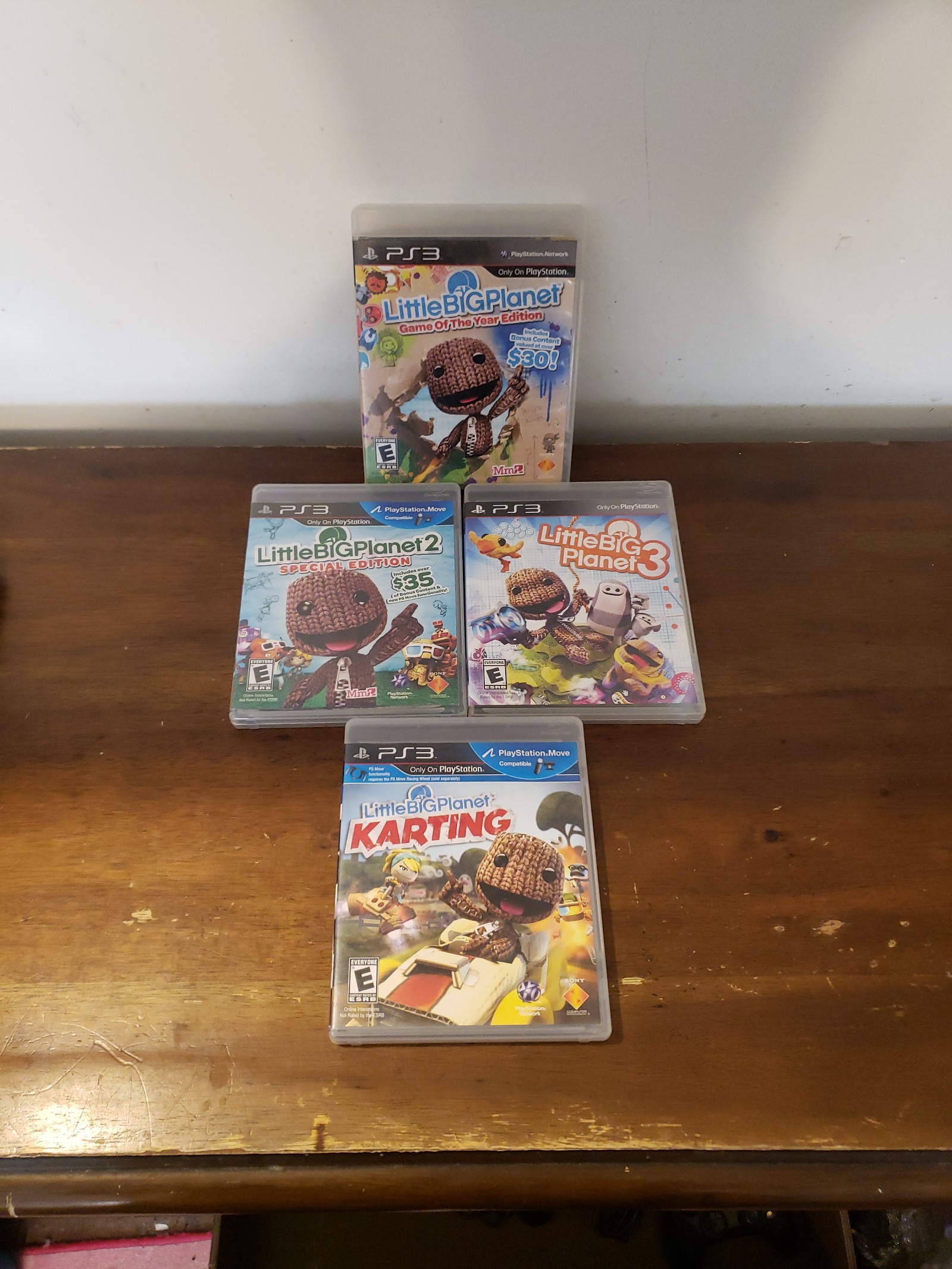 Little Big Planet 1, 2 and 3 (TRILOGY) and L.B.P. Karting For PlayStation 3