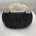Kate Spade plastic handle clasp basket bag in black