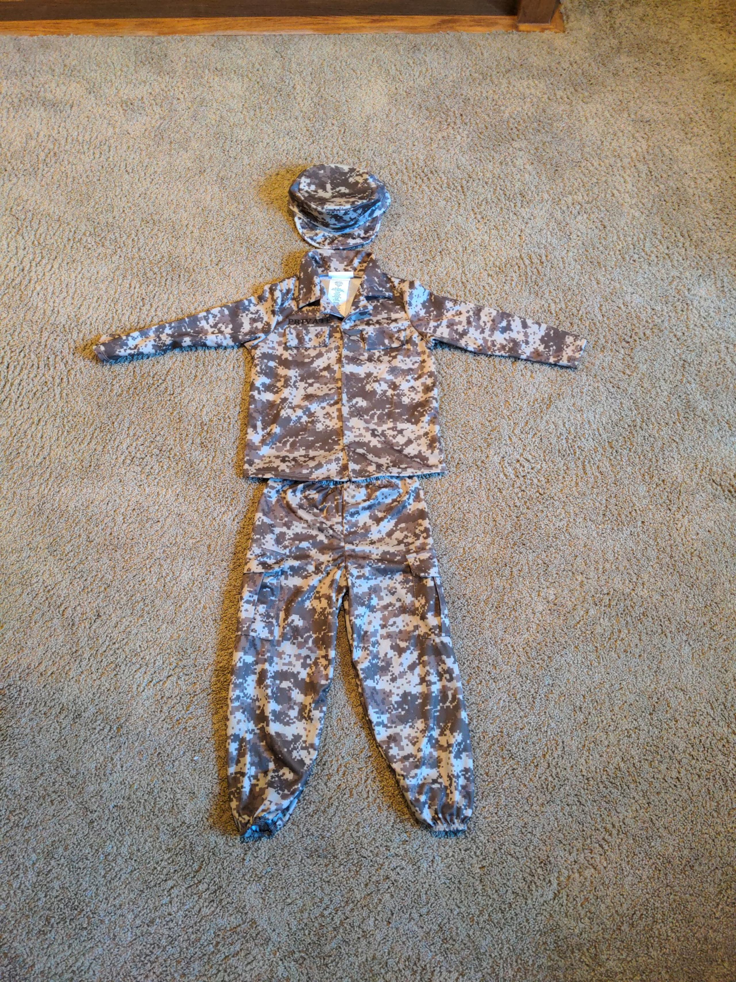 Toddler Army Halloween Costume 4T–6T with Hat, Shirt & Pants – Camo Military Out