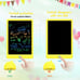 LCD Writing Drawing Tablet 12.5” Doodle Board Pad Toy Colorful Yellow NEW in Box