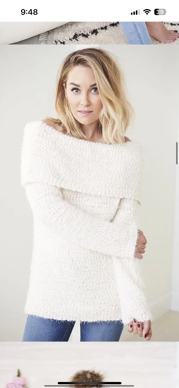 LC Lauren Conrad Shoulder Cowl Neck Sweaters Mercari