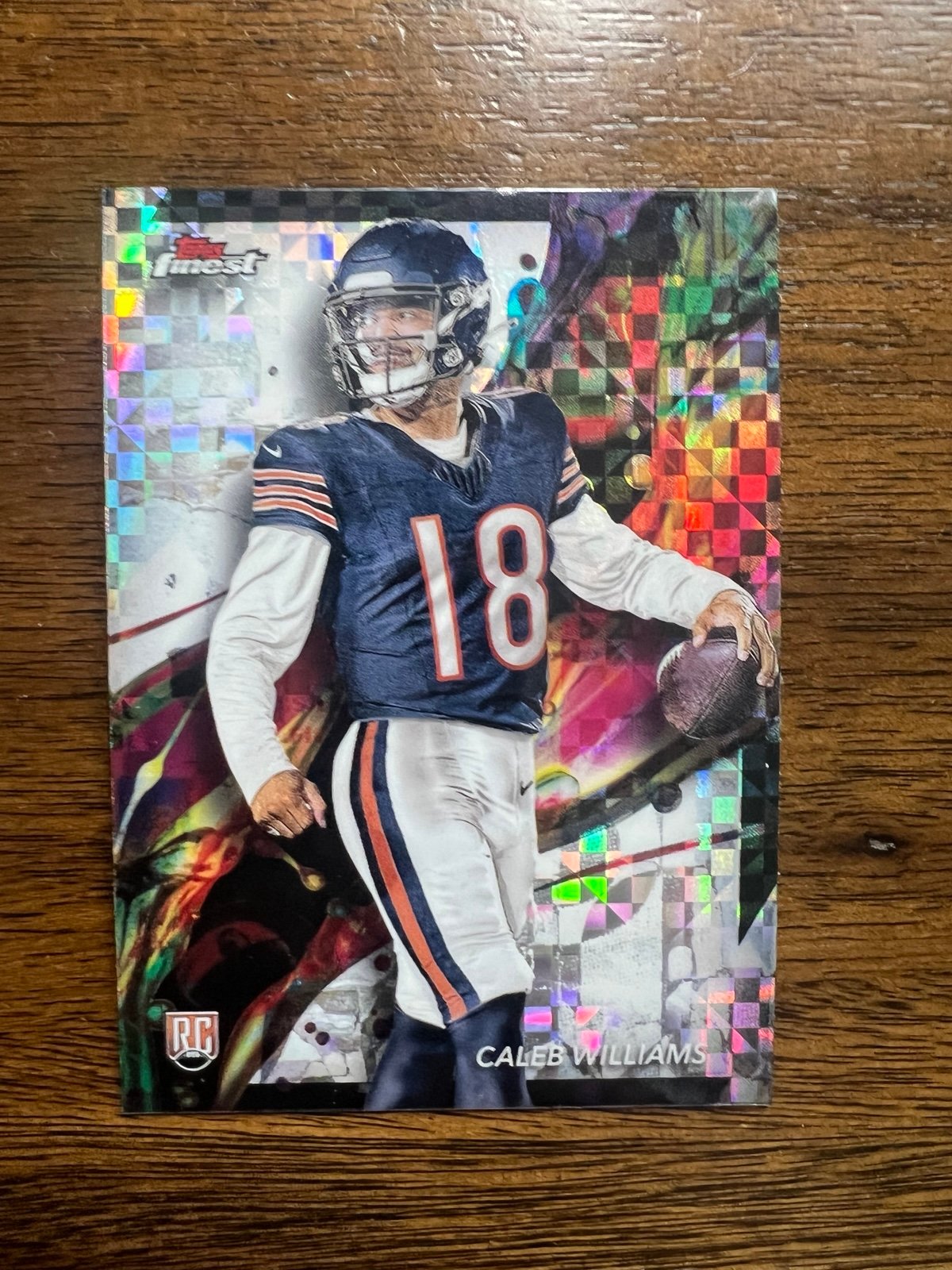 Caleb Williams 2024 Topps Finest Rookie X-Fractor