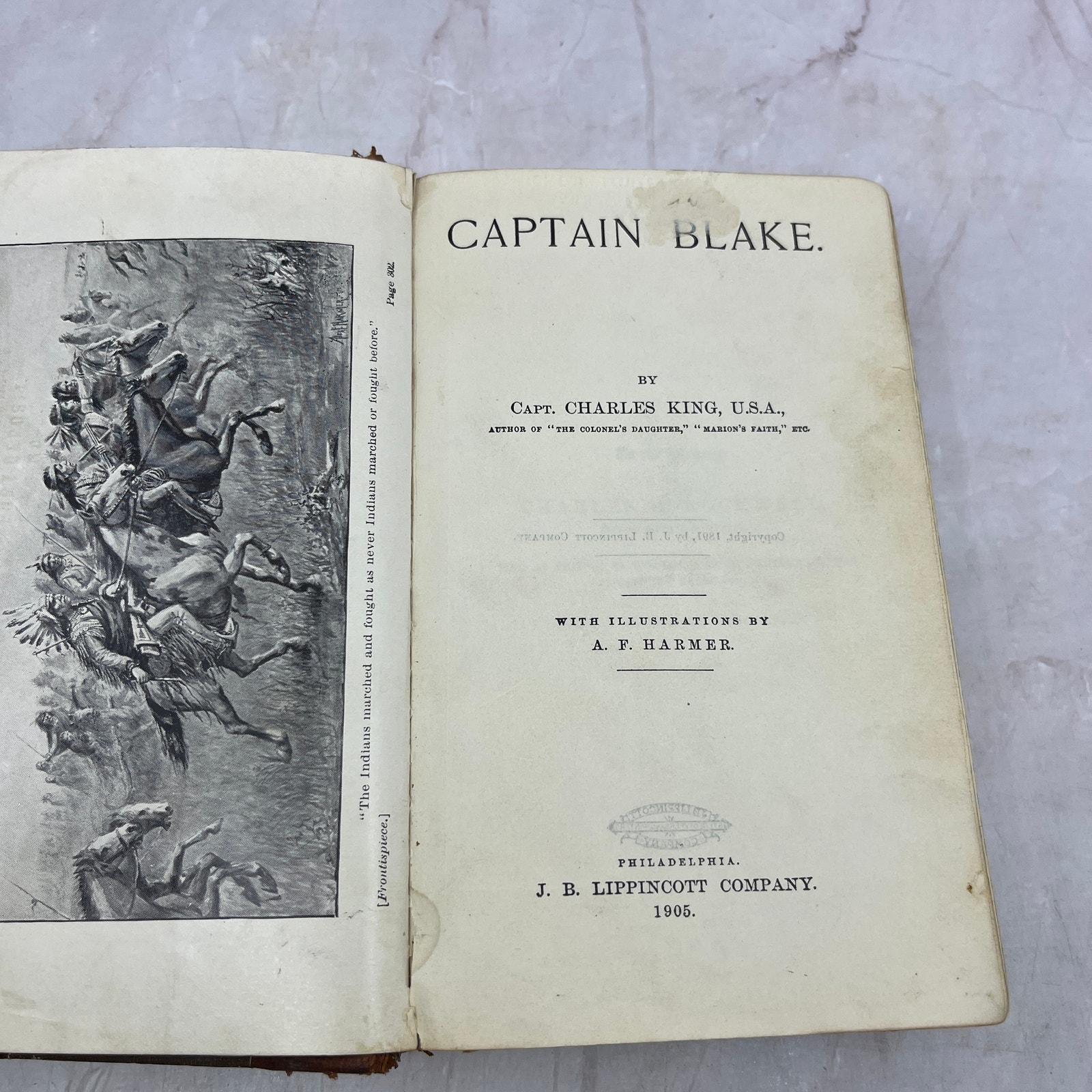 1905 Captain Blake by Capt. Charles King Hardcover TA9-B4