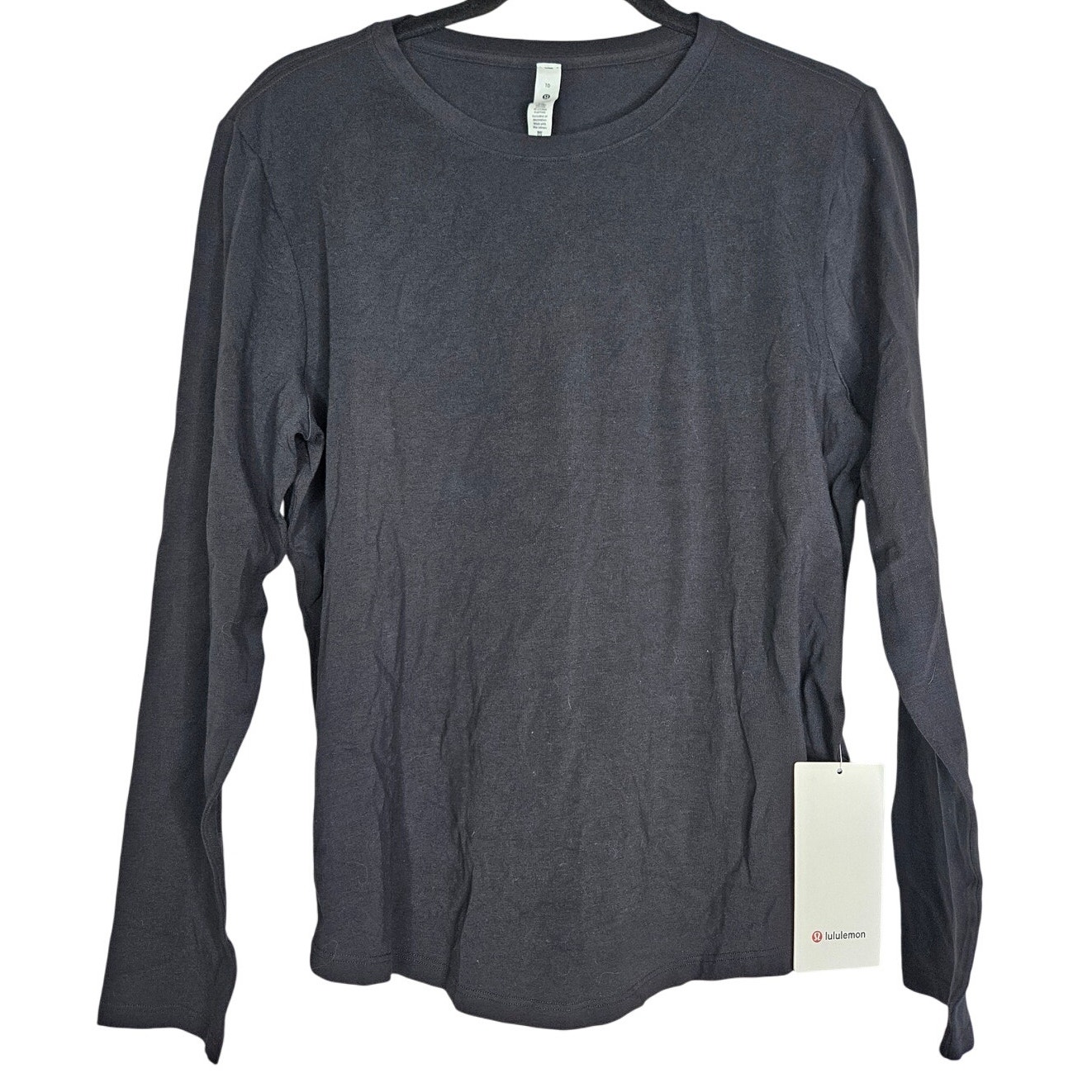 NEW Lululemon 10 Love Long Sleeve Black Gym Run Workout Basic Base Layer Casual