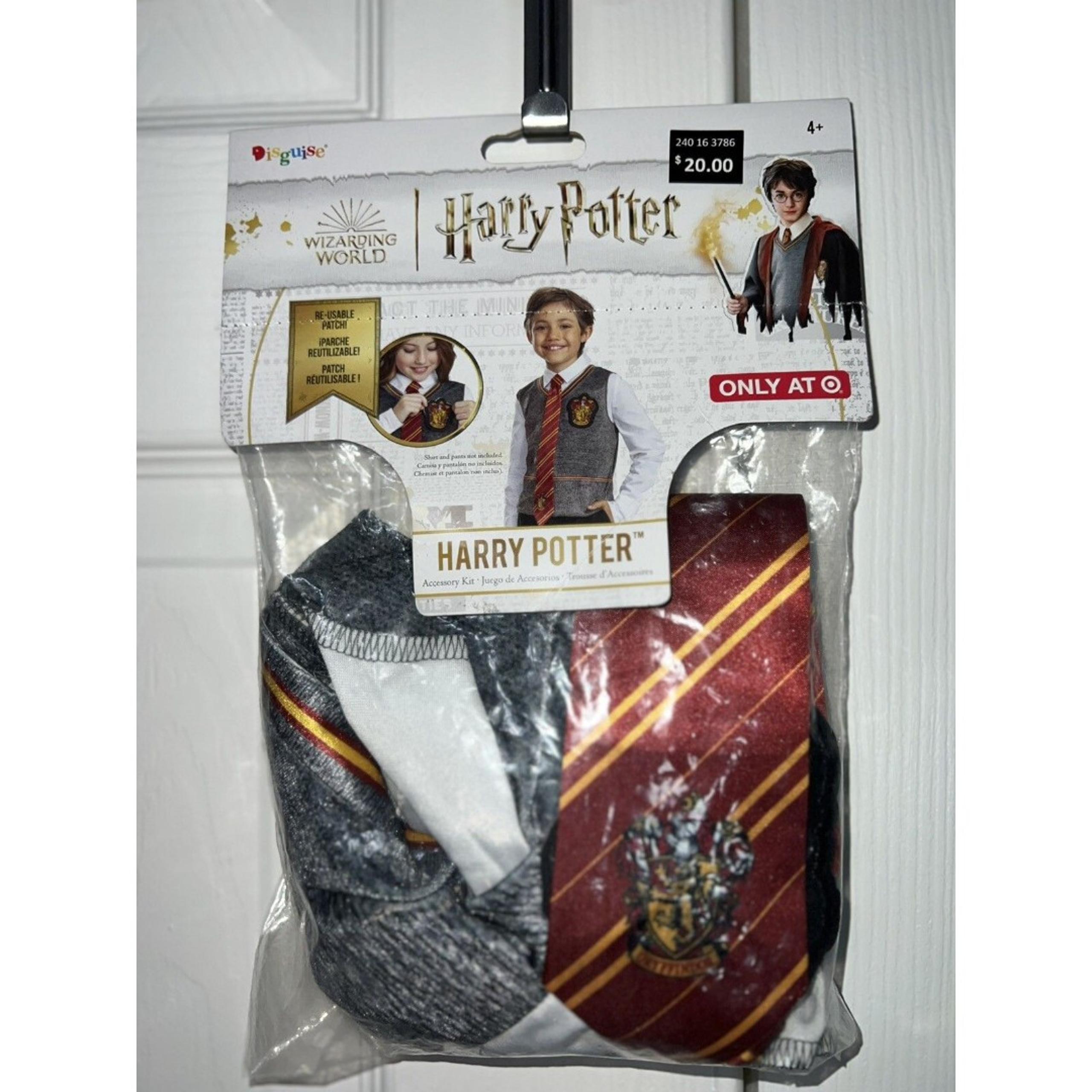 Kids' Harry Potter Halloween Costume Accessory Kit One Size Fits Most Vest Tie