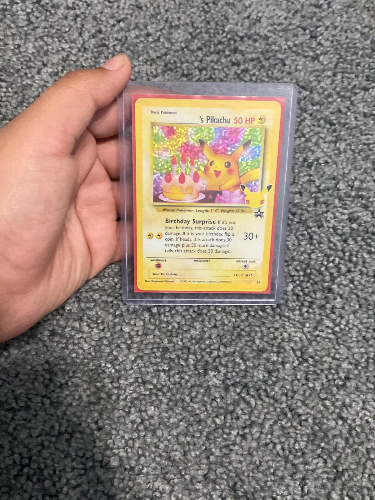 Birthday pikachu