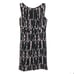 Womens Size 6 Milly Geoprint Crepe Sleeveless Shift Mini Dress Made in USA