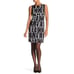 Womens Size 6 Milly Geoprint Crepe Sleeveless Shift Mini Dress Made in USA