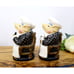 Department 56 Jam Bon Pig Salt & Pepper Shakers Black White 5 Tall Vintage
