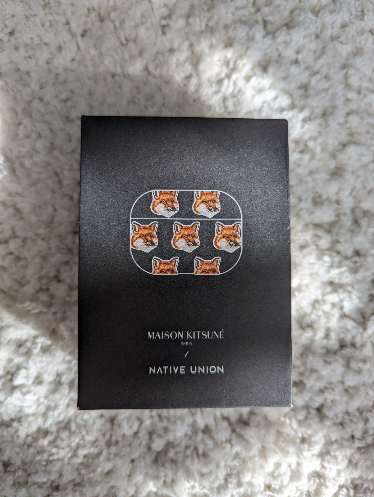 MAISON KITSUNE All Over Fox Head Silicone Case for AirPods