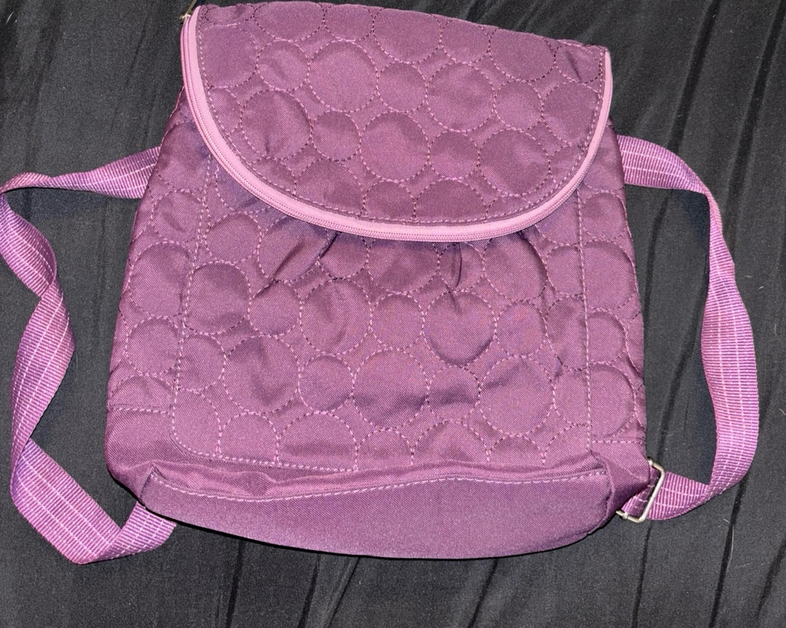 Thirty One Vary You Backpack Purse Quilted Dots