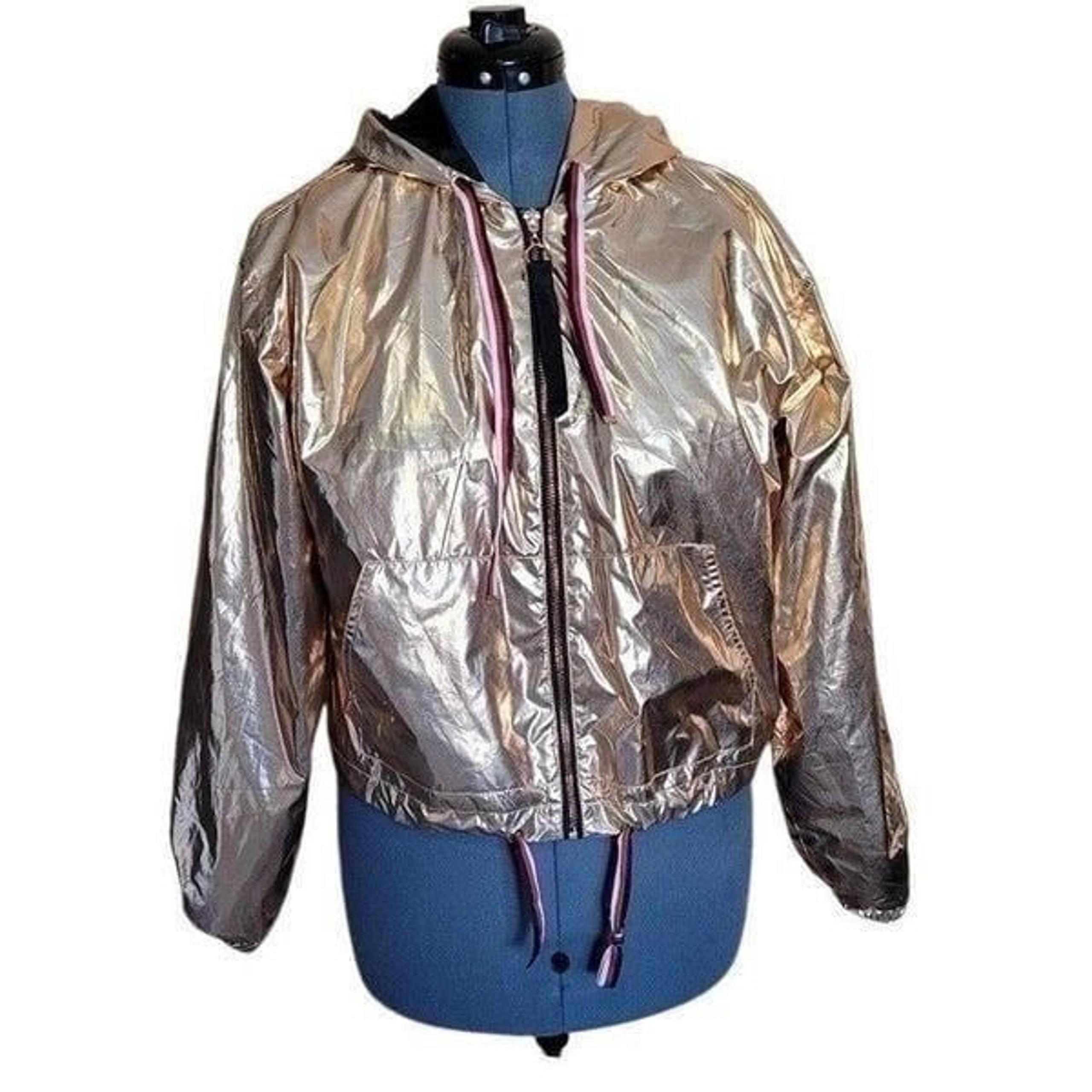 ASHLEY BY 26 INTERNATIONAL rose gold windbreaker SIZE LARGE