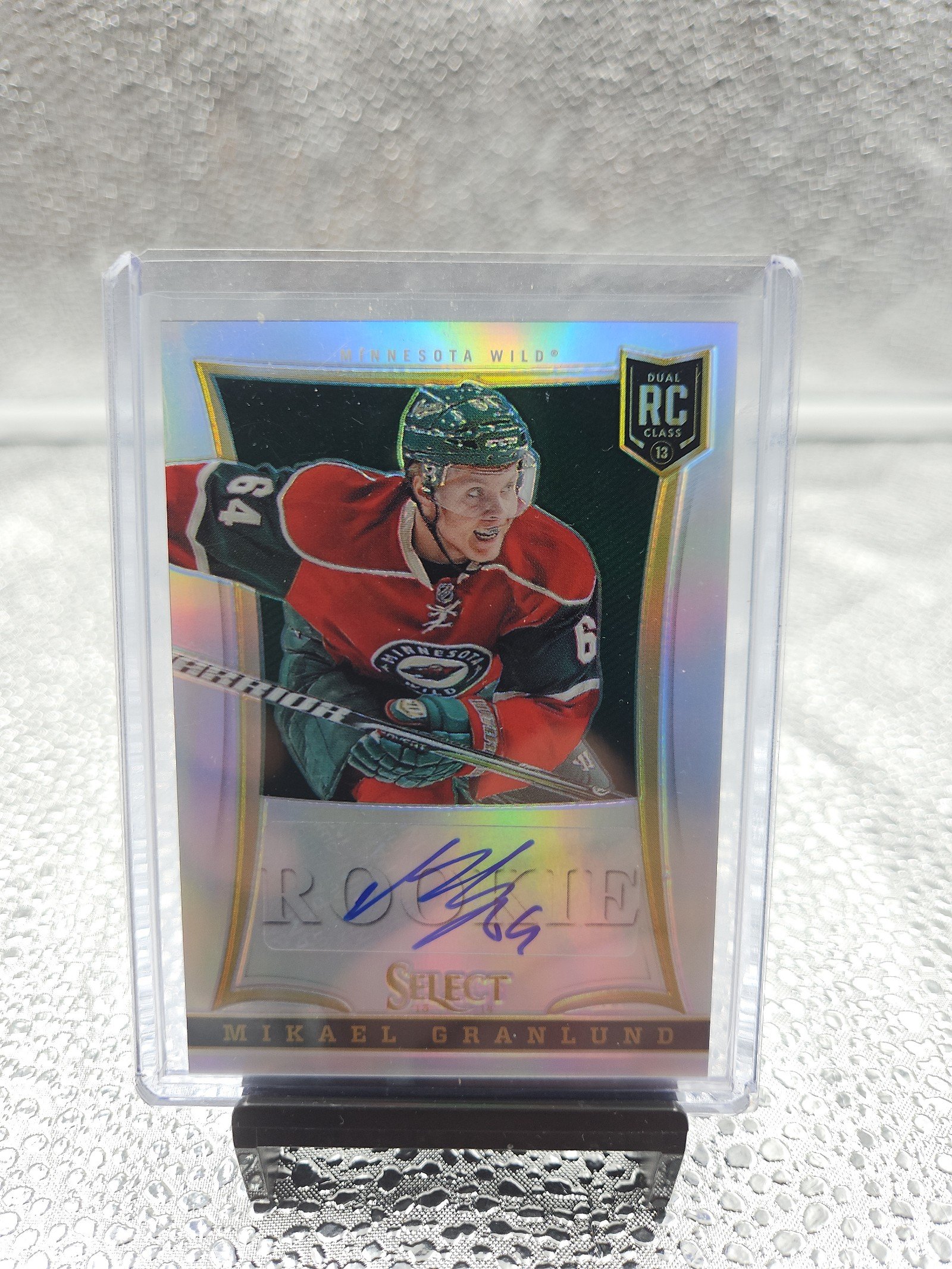 2013-2014 PANINI SELECT MIKAEL GRANLUND ROOKIE PATCH AUTO REFRACTOR 70/99