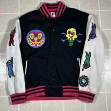 Billionaire Boys Club BBC Ice Cream Pharrell Running Dog Varsity Jacket Medium