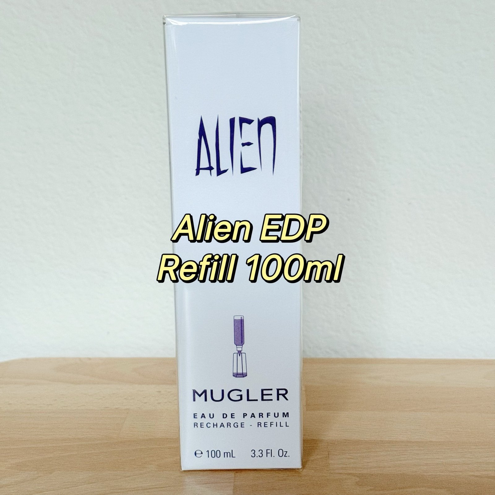 SEALED Mugler ALIEN EAU DE PARFUM REFILL BOTTLE 100ml/3.4oz