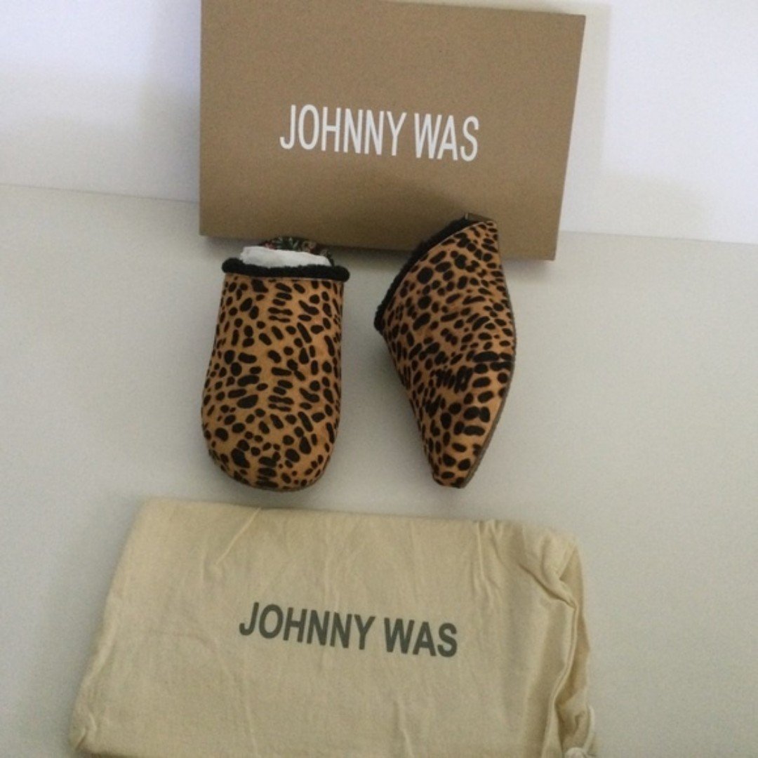 JOHNNY WAS Genuine Calf Hair Mule Size 7