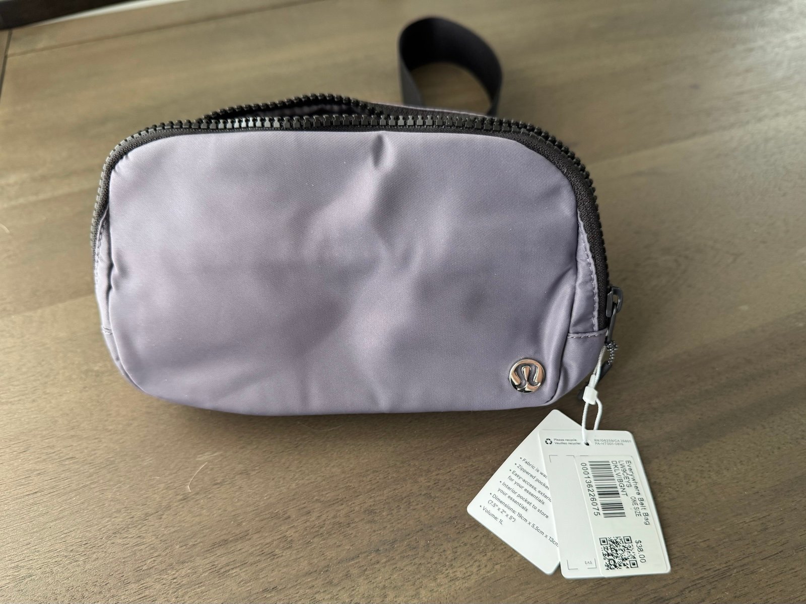 Lululemon OG Everywhere Belt Bag 1L Dusky Lavender / Black Granite