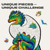 Unidragon Wooden Puzzle - Guarding Dragon | Jigsaw for Adults & Kids