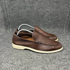 To Boot New York Forza Loafers Dress Shoes Brown Deerskin Leather Mens Size 8