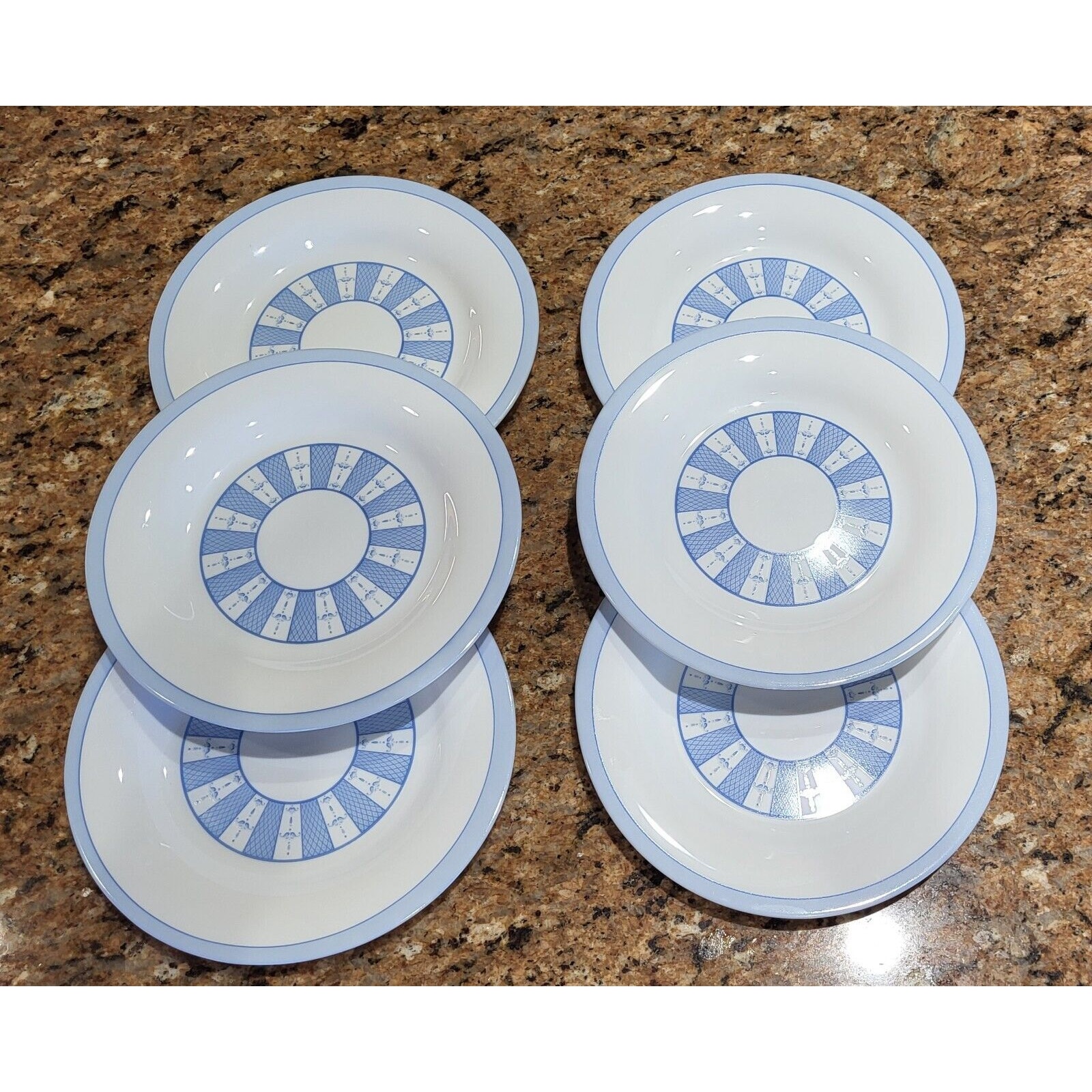 Martha Stewart Everyday Garden Trellis 7 3/4” Salad Plates Set Of 6 France