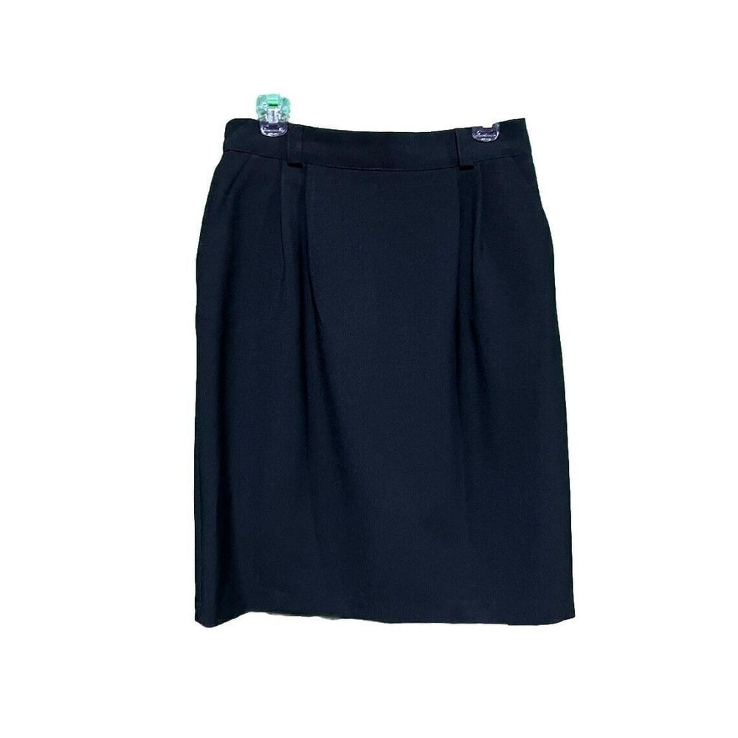 Fundamental Things Straight Pencil Skirt Women's Size 12 Black Made In USA