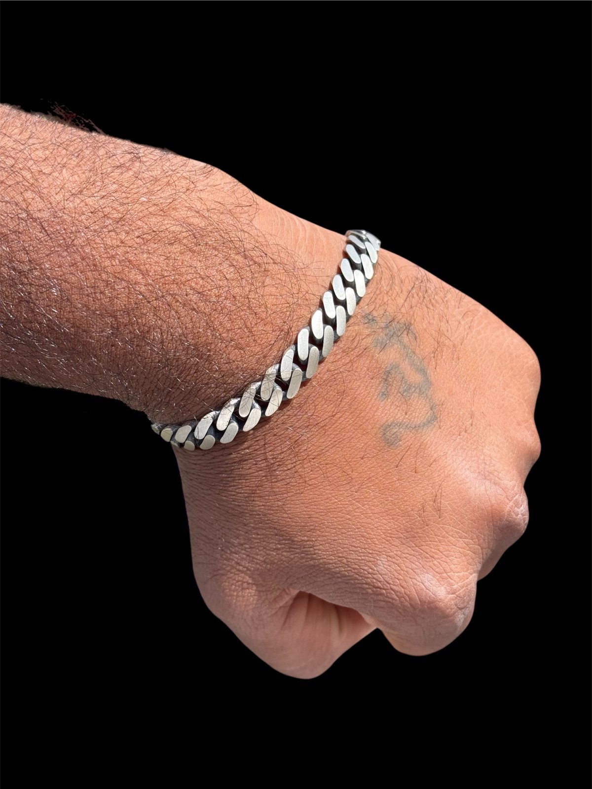 Handmade 925 Sterling Silver Matt Finished Bracelet