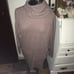 Lulu's Morning Coffee ribbed cowl neck L minidress