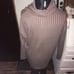 Lulu's Morning Coffee ribbed cowl neck L minidress