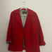 Red peacoat