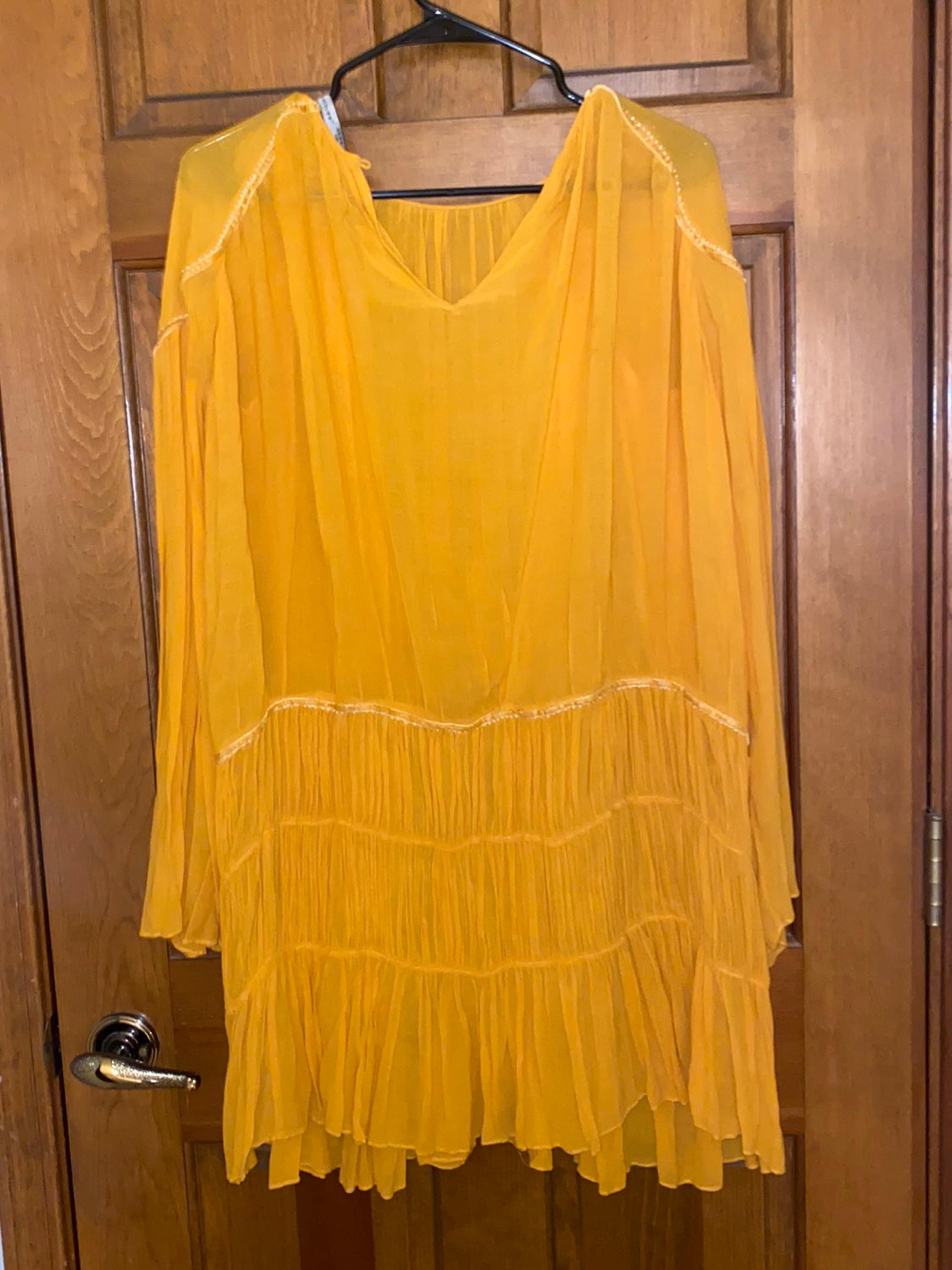 ZARA Yellow Cover Up/Dress - M