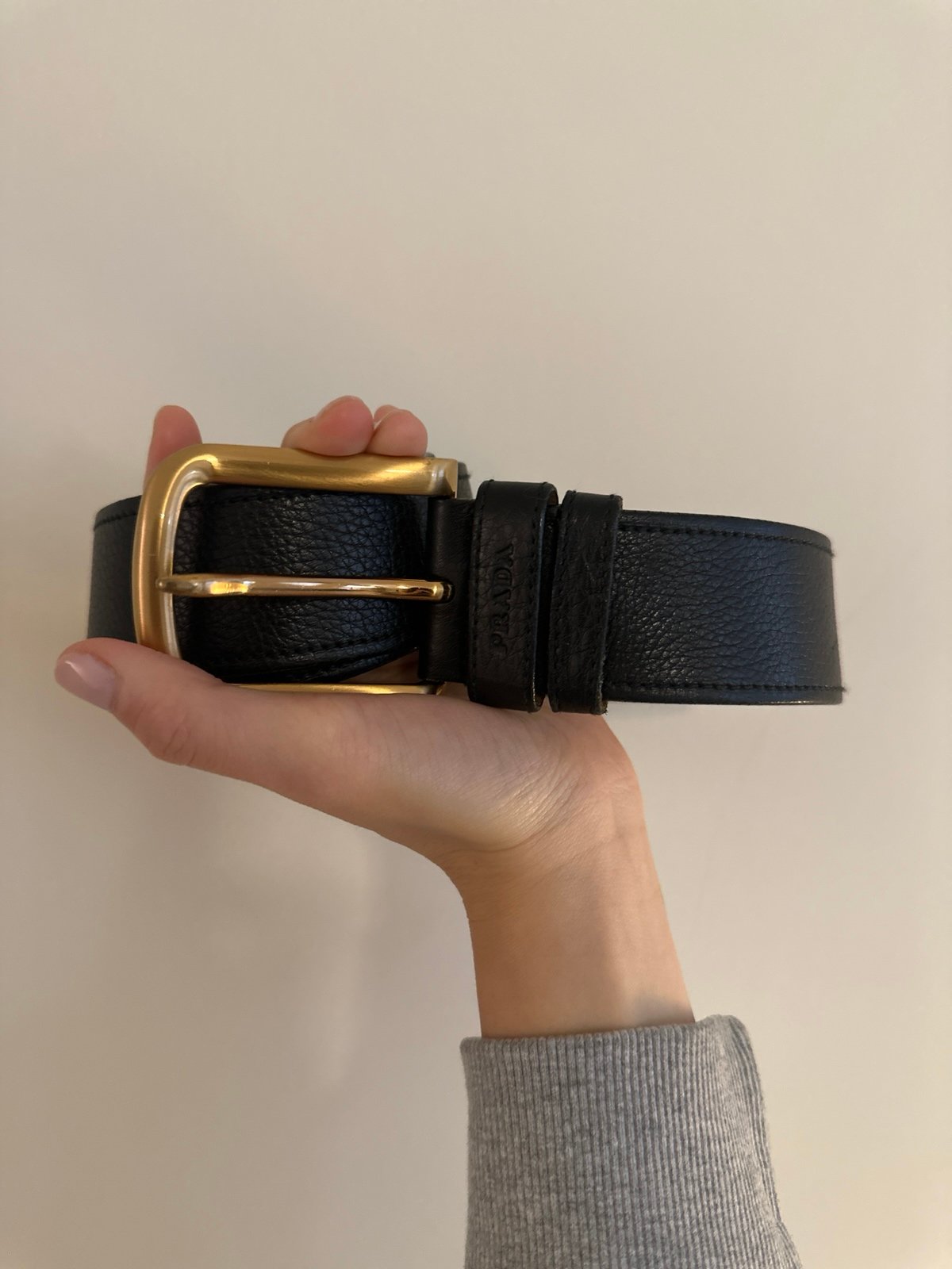 Prada leather belt