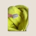 Teddy Fresh Cropped Neon Yellow Hoodie Beads Size Large