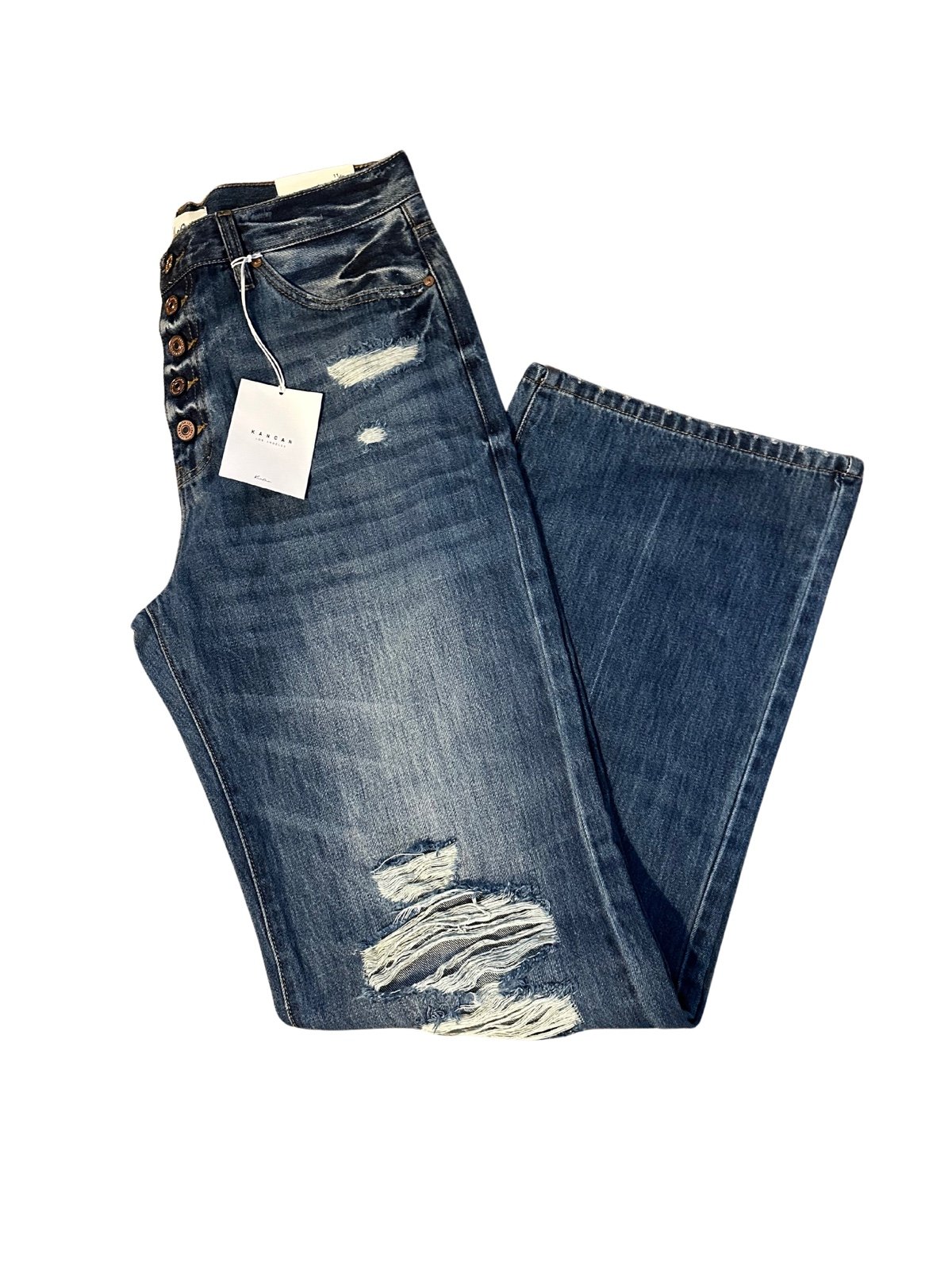 NWT KANCAN ARIENA ULTRA HIGH RISE 90'S FLARE JEANS