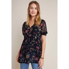 Anthropologie Salzburg Sheer Tunic Size S