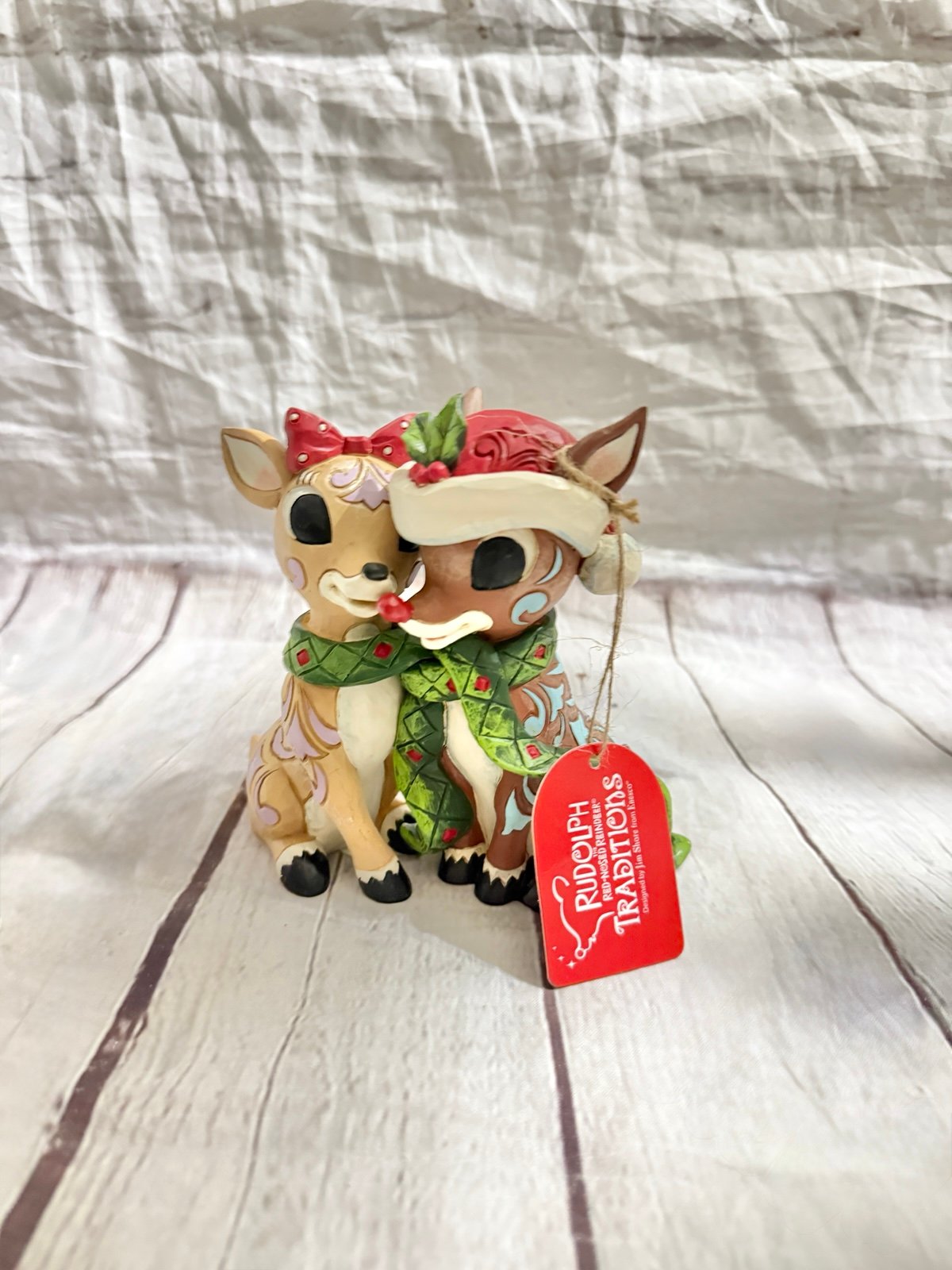 Jim shore Christmas Rudolph & Clarice