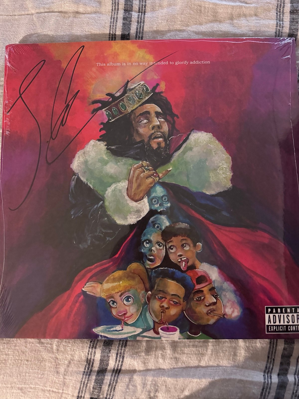 J Cole KOD vinyl album - Signed
