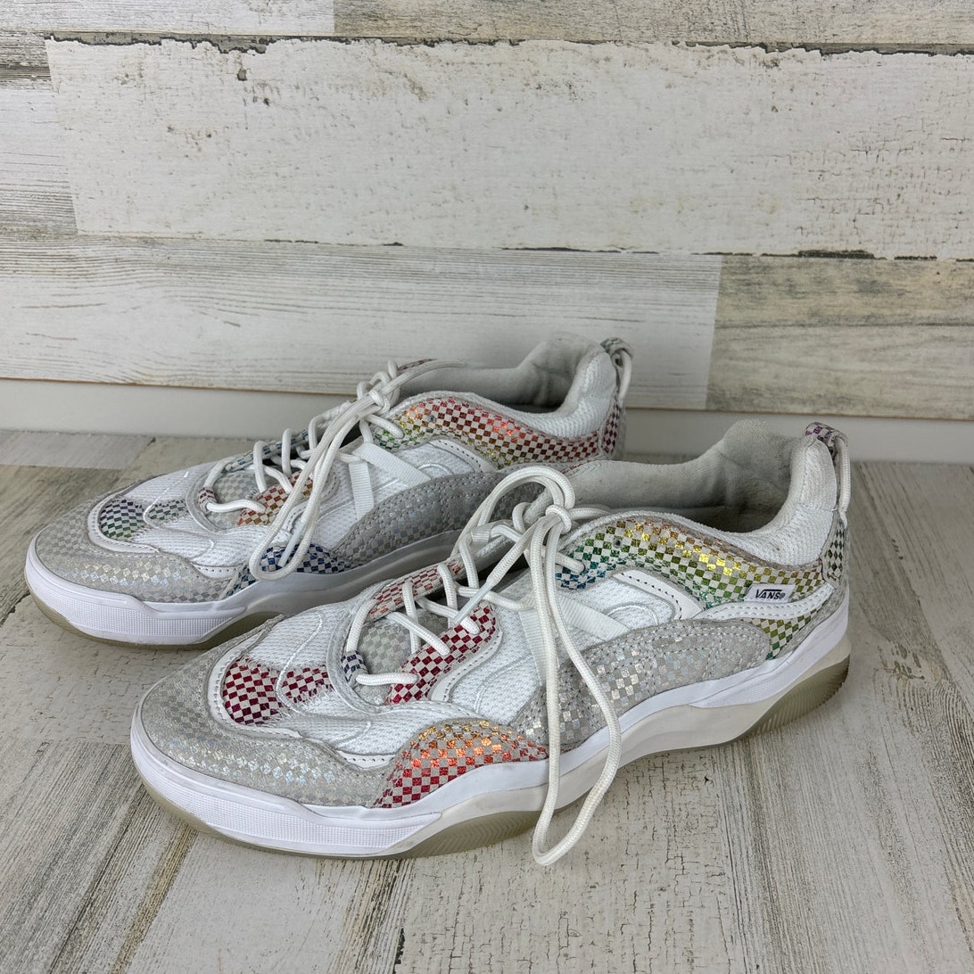 Vans mens 9.5 Varix wc sneakers white lace up pastel