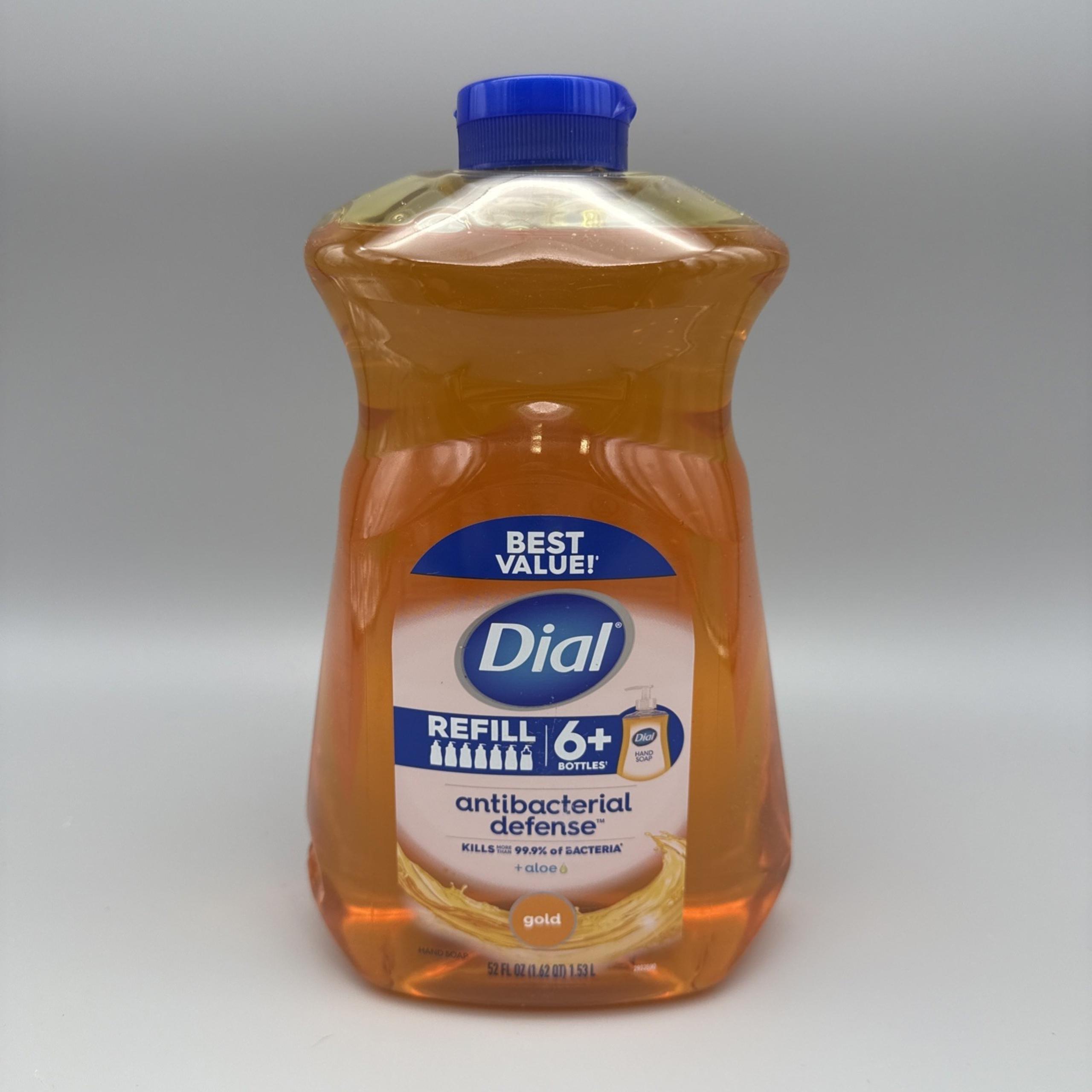 Dial Gold Antibacterial Defense Liquid Hand Soap Refill With Aloe  52oz