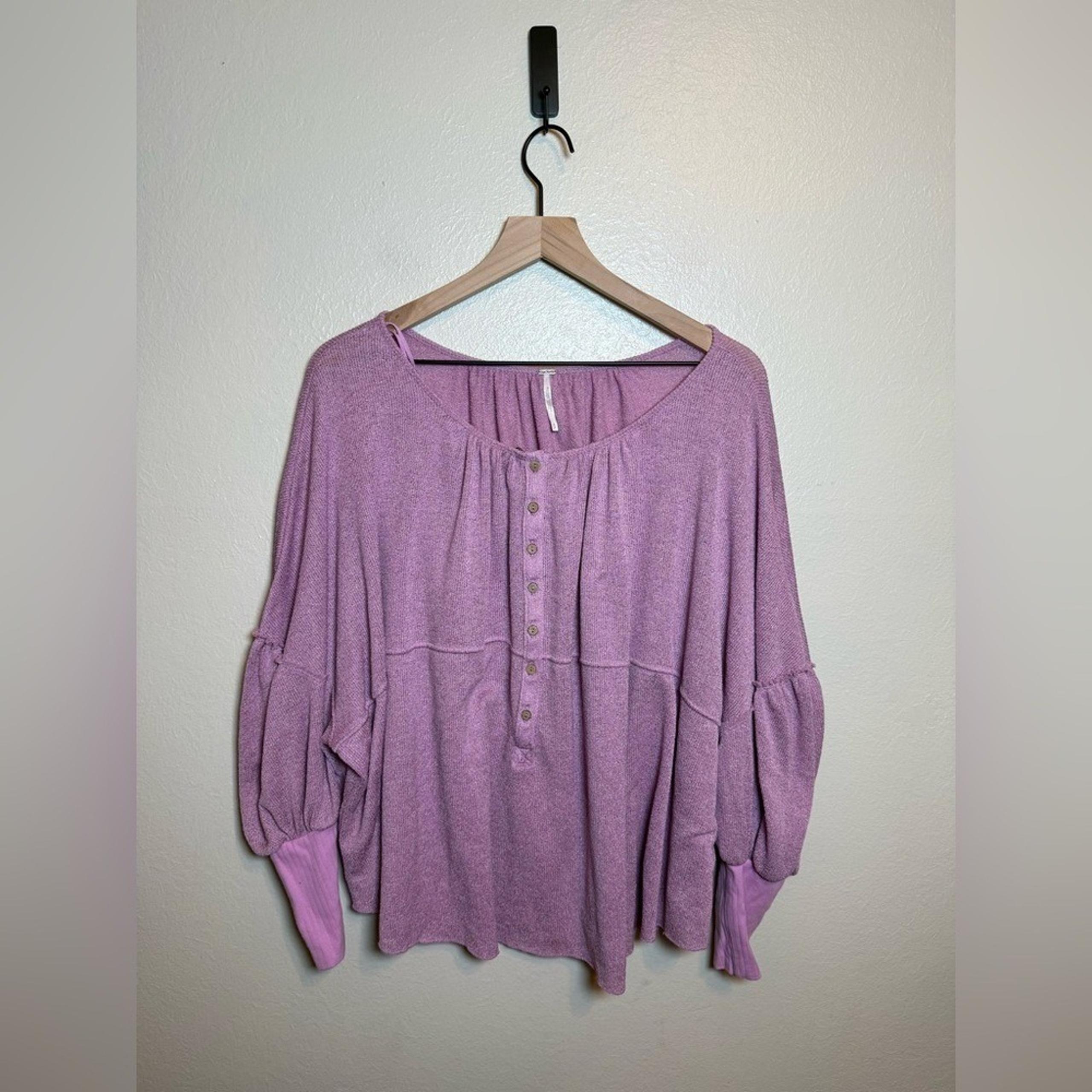 Free People Marla Henley Oversized Knit Top