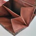 LOUIS VUITTON Vintage 80s Monogram Leather Wallet Brown Medium Trifold Elise