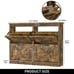 Shoe Cabinet w/ 4 Flip Drawers Entryway Hallway Shoe Storage Organizer