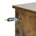 Shoe Cabinet w/ 4 Flip Drawers Entryway Hallway Shoe Storage Organizer
