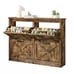 Shoe Cabinet w/ 4 Flip Drawers Entryway Hallway Shoe Storage Organizer